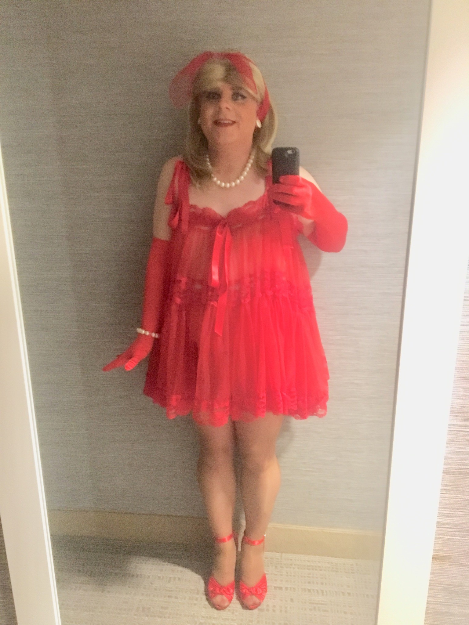 Sissy Tracy Looking For A Kinky Date Red Nightie I Need Sexy 8697